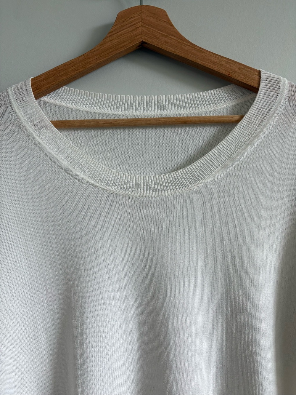 Aritzia Wilfred Librement Asymmetrical White Knit Top - Picture 5 of 8